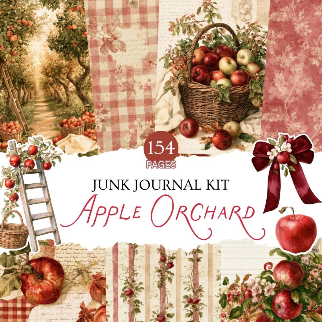 Apple Orchard junk journal kit cover